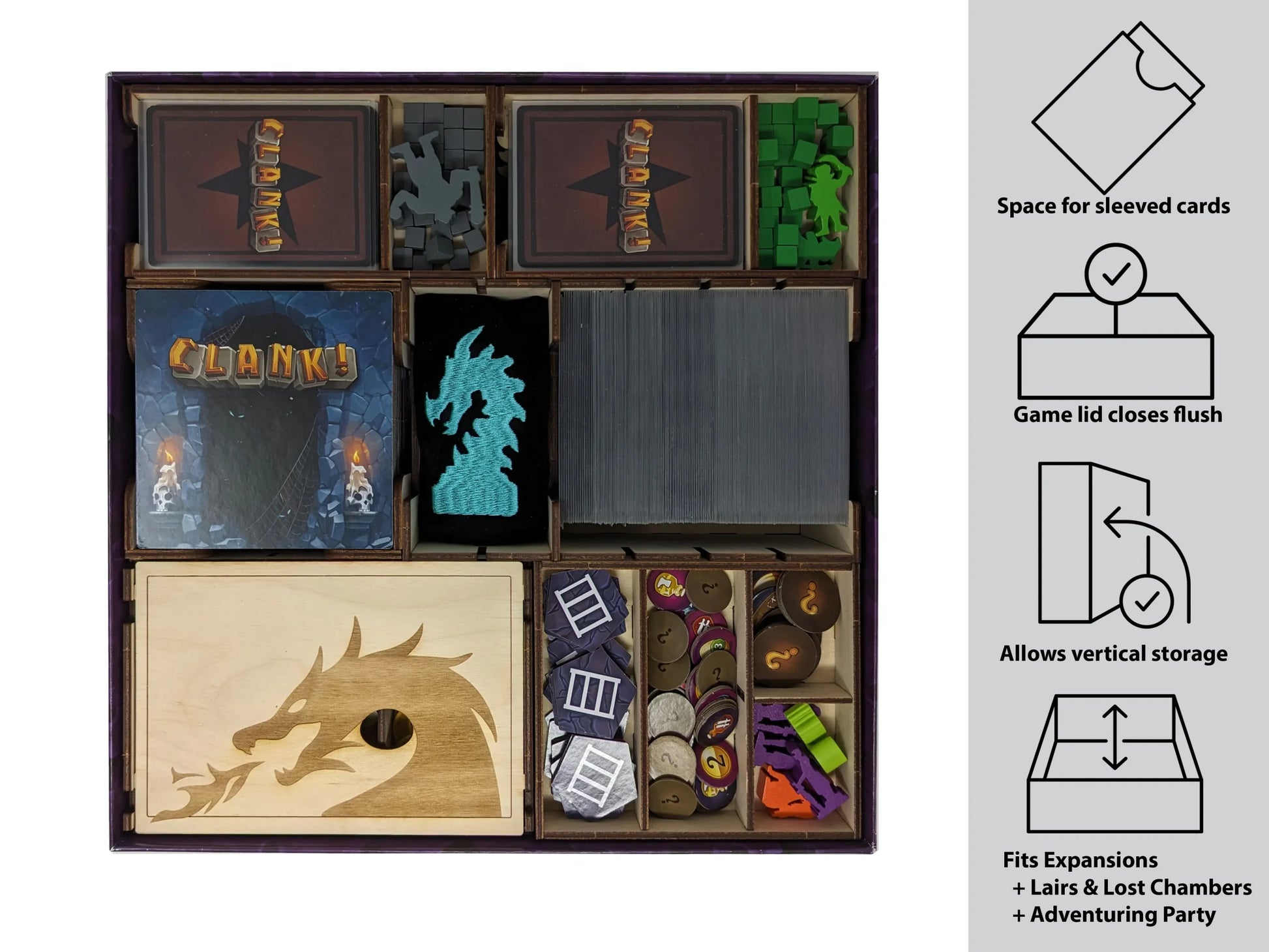 Clank Catacombs - Game Organizer Board Bento Clank Catacombs - Game Organizer Board Bento